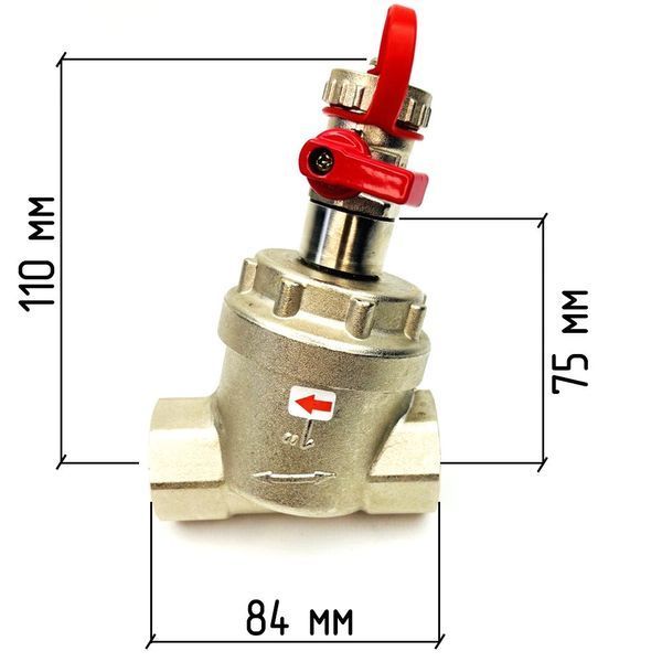 Фільтр універсальний механічного очищення 1" ВВ кран злив 1/2" KVANT Dis 32551 фото