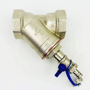 Фільтр механічного очищення 2" ВВ зі зливом 1/2" нікель KVANT Dis 32087 фото
