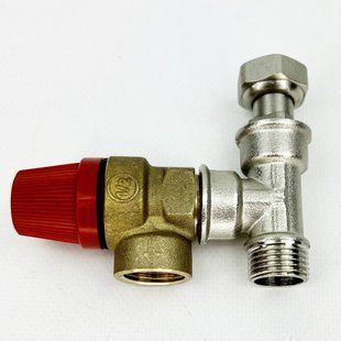 Запобіжний клапан 8 бар 1/2" з накидною гайкою + трійник BS KVANT KV31278 фото