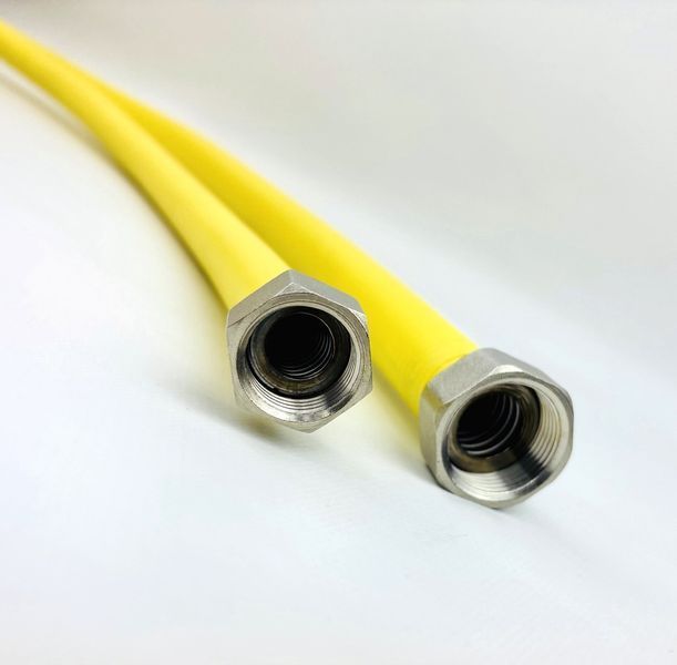 Шланг для газу ПВХ ізоляцією 40см 1/2" ВВ FLEXY GAS 32594 фото